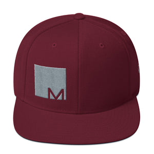 Square M Snapback Hat