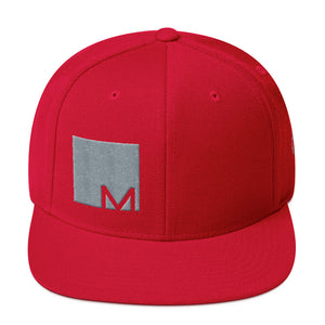 Square M Snapback Hat